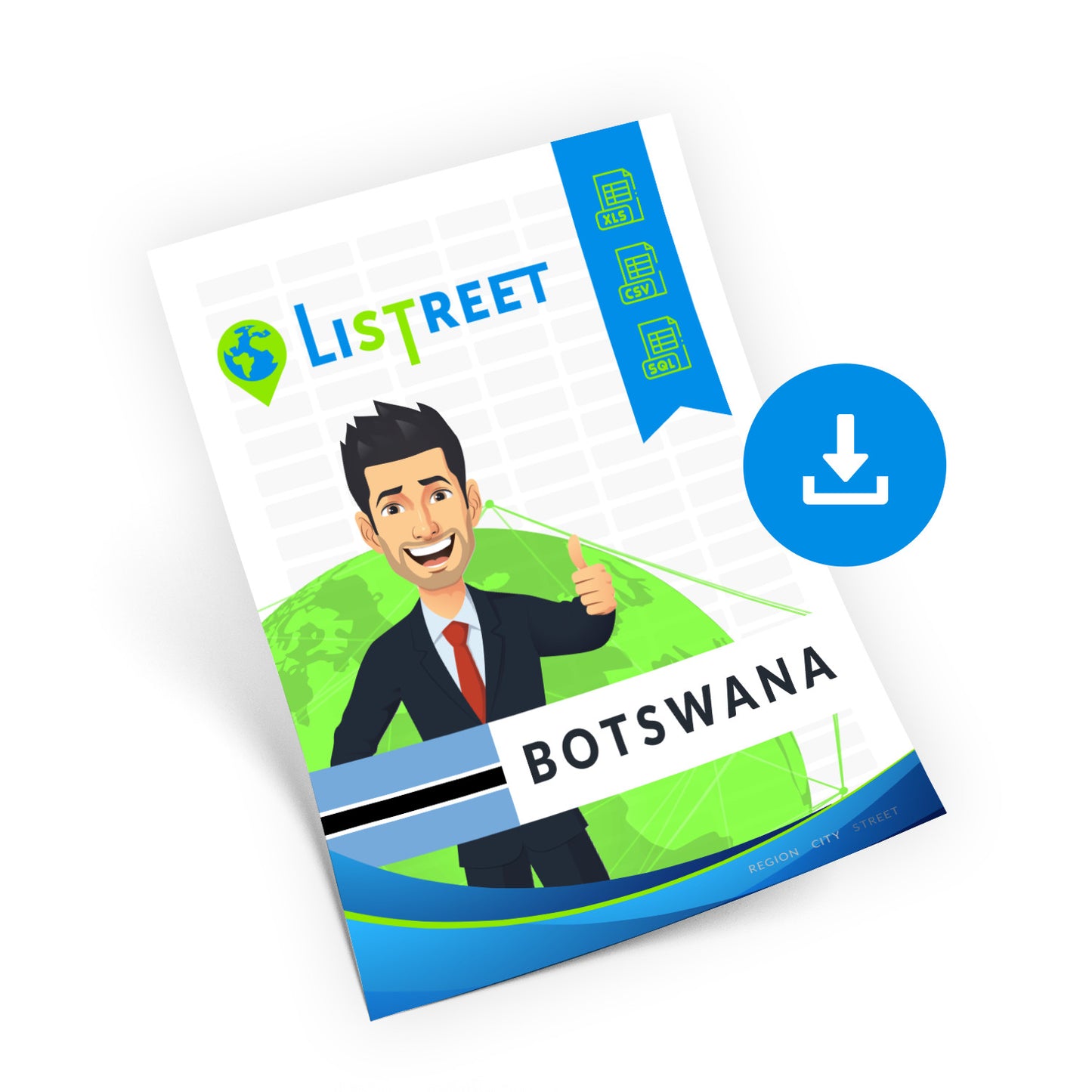 Botswana, Location database, best city file