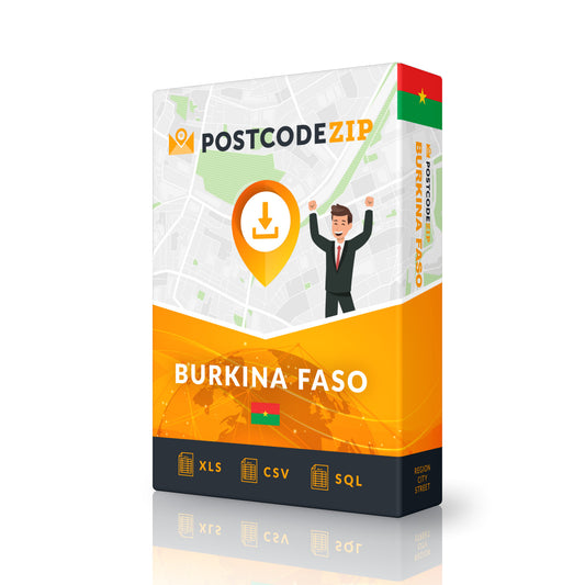 Burkina Faso, Complete premium data set of streets