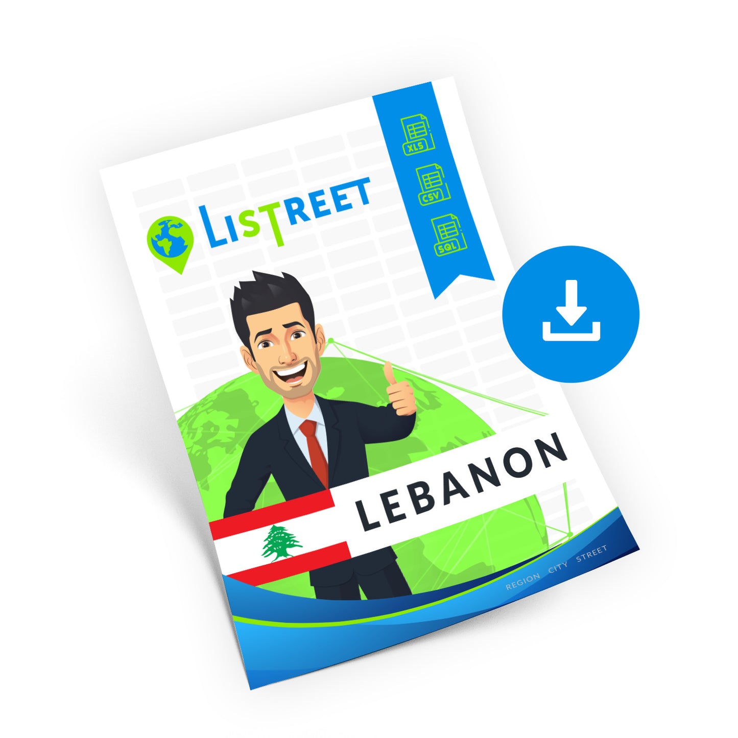 Lebanon, Best file of streets, complete set