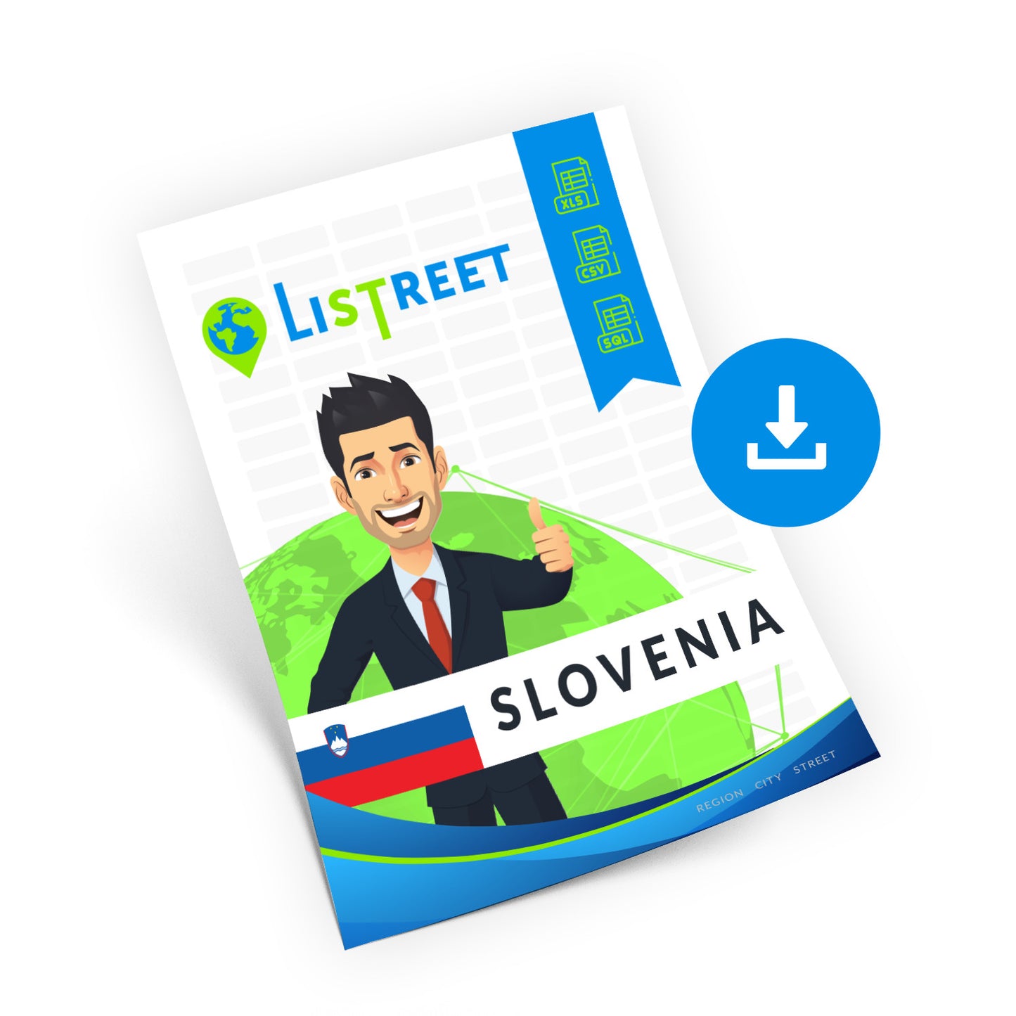 Slovenia, Best file of streets, complete set